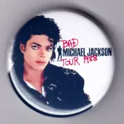 MICHAEL JACKSON - BAD Tour Badges & Magnets - 1988 80's Retro King Pop Concert