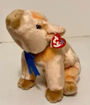 Ty Beanie Buddies Knuckles Pig Plush 12" Stuffed Animal 2002 Blue Ribbon NEW