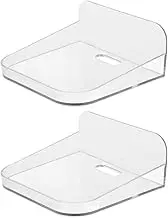 Angoily Unique Wall Shelf Floating Entertainment Shelf Wall-Mounted Storage Rack for Cameras Easy Install Modern Design