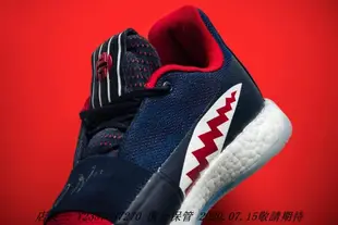 愛迪達ADIDAS Harden Vol 3 藍紅 條紋 鯊魚 火箭 哈登 籃球潮流鞋 男潮流鞋 EE3954