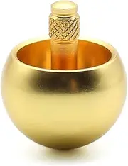 Justivana Tippe Top Metal Flip Over Top Stainless Steel Top Amazing Toy Gift, Golden