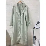 GRL品牌 淺綠色大衣外套 日本品牌 大衣 風衣