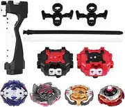 Sluffs 4in1 Burst Set Toys Arena Metal Fusion Fighting G-yro, Combat Battling Game with Portable Storage Box, Kids Children Boys Spin Top Toy Set