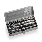 TONE 1/4" Socket Wrench Deluxe Set 6.35mm Hand Tool 19 set 1800M F/S w/Tracking#