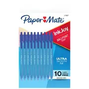 Paper Mate InkJoy Retractable Ballpoint Pens 10 Pack Blue