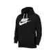 Nike 帽T NSW Club Fleece Hoodie 黑 橘 長袖上衣 保暖 男款 BV2974-010