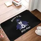 Board Bath Mat Welcome Doormat Flannel Carpet Entrance Door Rug Home Decoration