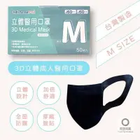 在飛比找蝦皮購物優惠-❤️現貨❤️永猷 3D立體醫用口罩 盒裝50入M號台灣製造 