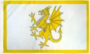 Golden Dragon Welsh 3x5ft Flag of Wales Welsh Flag 3x5 House Flag 100D