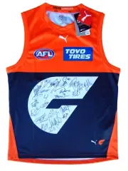 Signed 2024 GWS Giants AFL Football Home Jumper Jersey - Proof COA
