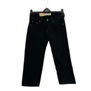 Levi's 550 Relaxed Fit Black Maggic tapered Leg junior size 8 Husky W28 x L 23