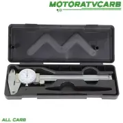 ALL-CARB 6" DIAL CALIPER STAINLESS STEEL .001" OF ONE INCH. SHOCKPROOF 3PCS
