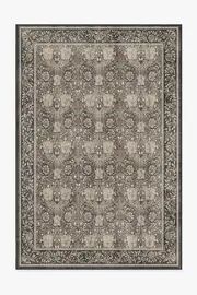 185' x 275' | Machine Washable Runner Rug | Kid & Pet Friendly | Indoor Rug | Honeysuckle & Tulip Dark Wood Flatwoven Rug by Morris & Co. | Ruggable