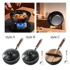Wok Pan Induction Cooker Cookware Flat Bottom Wok for Kitchen Camping Home