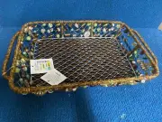 Pyrex 3 Quart Baking Dish Colorful Beaded Boho Carrier 13x9 USA