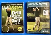 Set Of 2 Brand New Golf Swing Training DVDs With Jim McLean & David Leadbetter