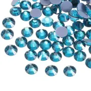 1440 Pcs Hotfix Flatback Crystal Glass Gems (SS4 1.6mm, PeacockBlue)