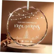 Frist Christmas Married Ornament 2024, Our First Round - First Christmas