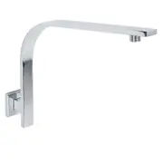 Brass Chrome Gooseneck Wall Mounted Shower Arm For Bathroom Shower Head Mixer