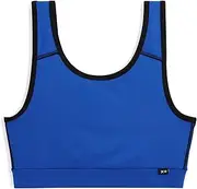 [TomboyX] Swim Sport Top, Bathing Suit Athletic Compression Sport Swimming Bra UV Protecting, Plus Size Inclusive (XS-6X)