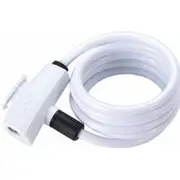 Bbb-Cycling BicycleLock Quicksafe 8MM X 1500MM Coilcable White - White