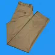 Brooks Brothers Pants Mens Size 35x32 Clark Fit Straight Stretch Beige Chino