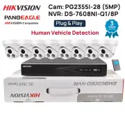 Hikvision 4K 8CH 8POE NVR Security CCTV System 5MP IP Camera Mic IR30m PoE IP67