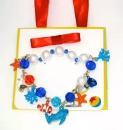 Disney Park Authentic Charm Bracelet✿ Finding Nemo Dory Seagull MINE Starfish
