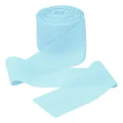 Light Blue Ribbon Crinkle Chiffon, 1 1/2 Inch Handmade Tulle Fabric