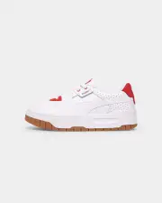 [PUMA] Puma Women's Cali Dream Heritage Puma White-gum-high Risk Red - Size 7 7 Puma White-gum-