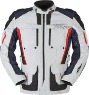 Furygan Brevent 3in1, textile jacket waterproof , color: Light Grey/Dark Blue/Black/Red , size: XXL