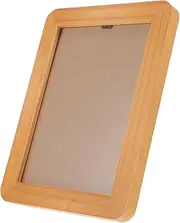 MINAOLULUS Wooden Sonogram Photo Frame for Week Pregnancy Keepsake Holder Growth Record for Parents Natural Design