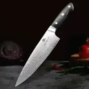 Full Tang Chef Knife Damascus Steel VG10 Core G10 Handle Beef Cut Slicing Gyuto