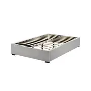 Septima Upholstered Velvet Bed Base - Slate Double
