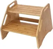 Potty Stool for Toilet Use, Two-Tier Step for Adults and Kids, Suitable for High Beds