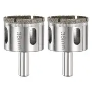 2pcs Diamond Drill Bit Hole Saw 1-1/2"(38mm) Tile Core Cutting Drilling Tool
