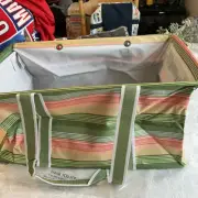 NEW!!! Thirty One Deluxe Utility Tote ( Sunlight Stripe )