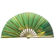 [Gungtj] Dance Popping Fan, Foldable Reflective Performance Blower, Fantasy Holographic Effect, Execution Prop for Music Festivals, Carnival, Rainbow Outfits, Stage Shows