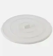 Plumb Works Sink & Lavatory Flat Drain Disposal Plug Stopper Suction, White
