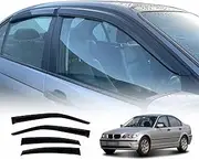 OAD4X4 Weathershields Compatible with BMW 3 Series E46 Sedan 1998-2006, Weather Shields Window Visors Wind Deflectors Sun Rain Guard 4PCS Set