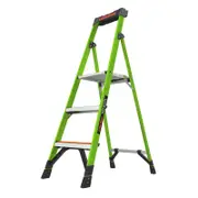 Little Giant 5ft Large 3 Step Tuff-N-Lite Fibreglass Platform Step Ladder