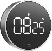 Digital Kitchen Timer - Magnetic Countdown Countup Timer with Large LED Display