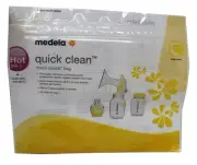 Medela Quick Clean Micro-Steam Reusable Bags 12 Count (Open Box)