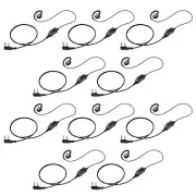 10 Pack Arrowmax AEH3000-K2 Swivel Earpiece for Kenwood NX-1300 TH-D74 TH-K20A