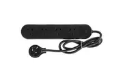 R105BL HPM 2400W 4 Outlet Powerboard 0.9M Lead - Black