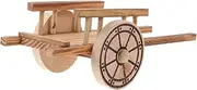 JOINPAYA Miniature Farm Cart Model Simulation Trolley Toy Realistic Wooden Design for Gardens Creative Home Ornament for Photography Props and Fairy Worlds