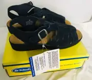 Vintage Dr Scholls size 8 Dr Relax Womens Navy Sandals never worn with Dr S tag.