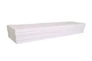 American MainStreet 2' Wood Floating Classic Shelf with Decorative Trim White