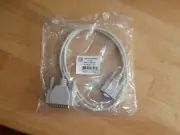 DB9 Female to DB25 Male AT Null Modem Cable 6 Ft, NOS