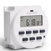 220V Programmable Memory Plant Yard Lamp Timer Automatic Cycle Time Controller